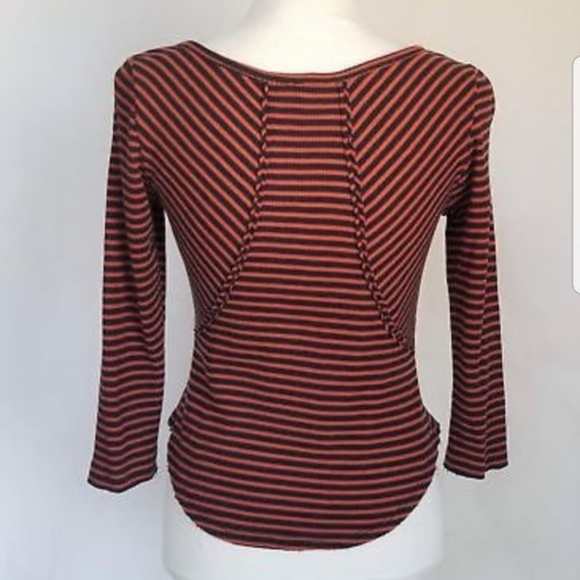 Free People Striped Thermal Stars and Stripes Top - Picture 3 of 5